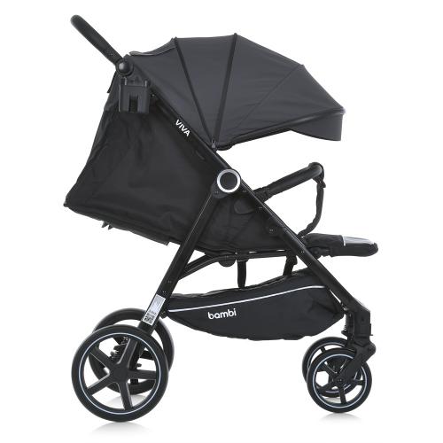 Коляска детская M 5723 VIVA Ash gray