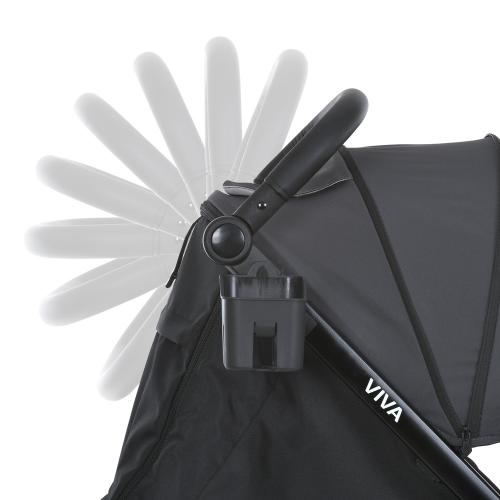 Коляска детская M 5723 VIVA Ash gray