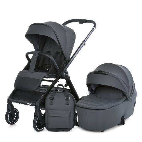 Коляска детская 2в1 ME 1126 GENESIS Asphalt Gray