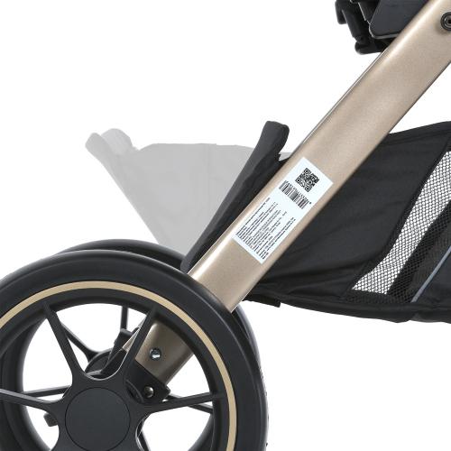 Детская коляска ME 1053G-2 DYNAMIC PRO Special Black