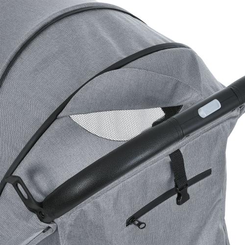 Коляска детская M 5727-1 FLASH Silver Gray