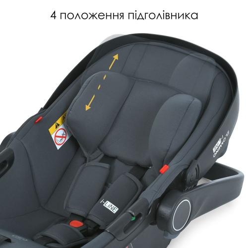 Детское автокресло ME 1176 i-LINE Melange Black