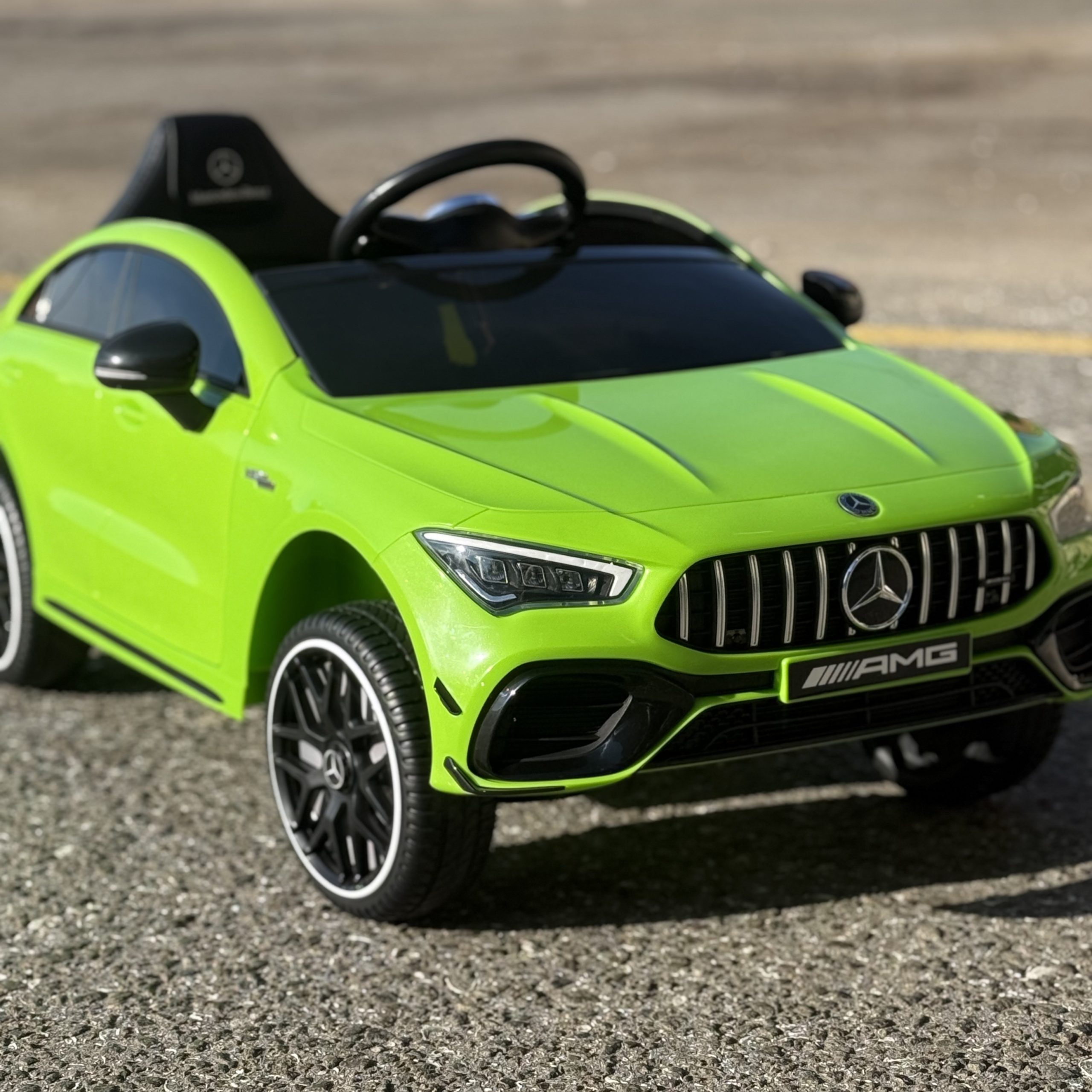 Детский электромобиль Mercedes M 5851EBLR-5 с пультом управления зеленый