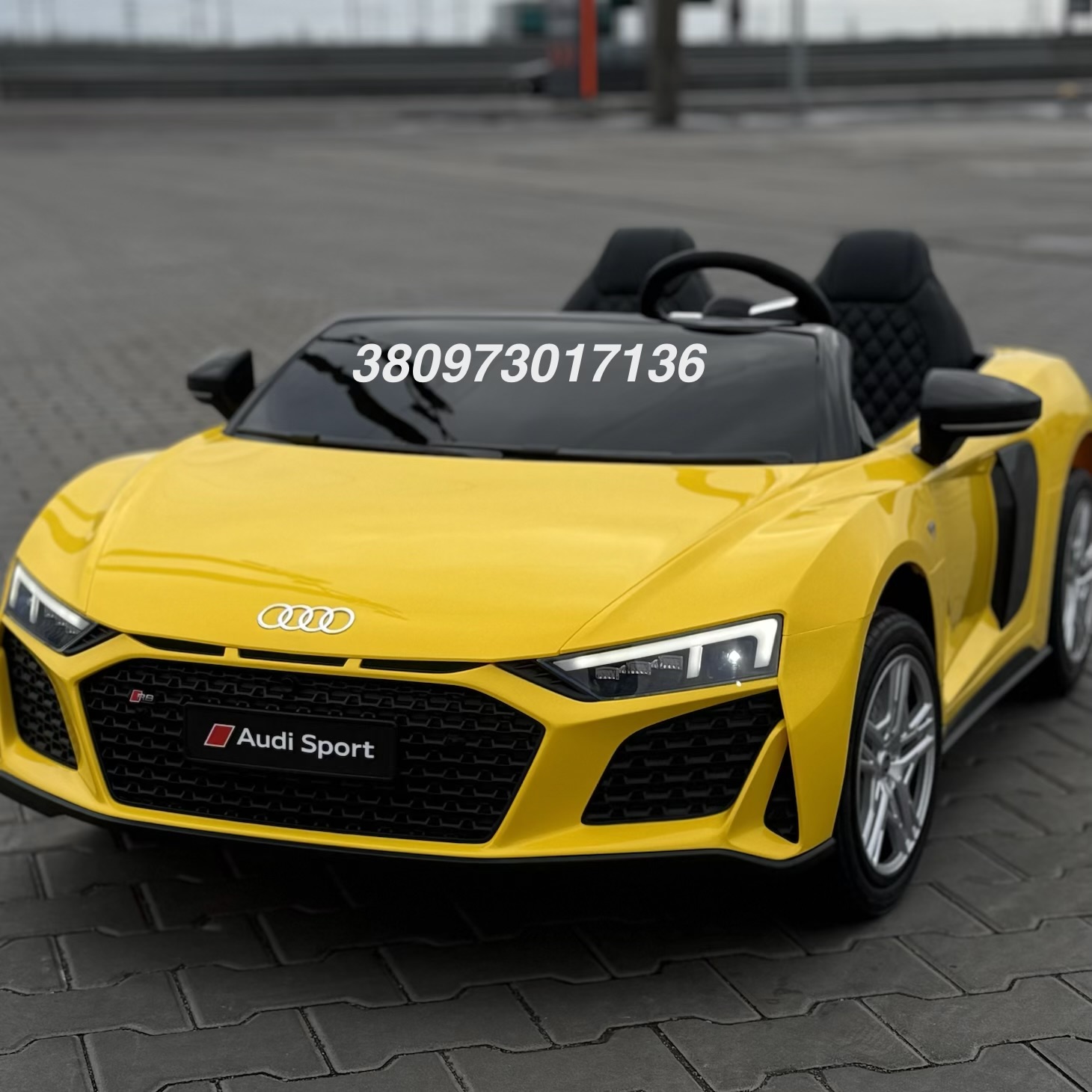Детский электромобиль Audi M 6152AL‑6 желтый