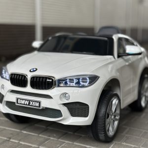 Детский электромобиль с пультом джип БМВ JJ2199EBLR-1 белый