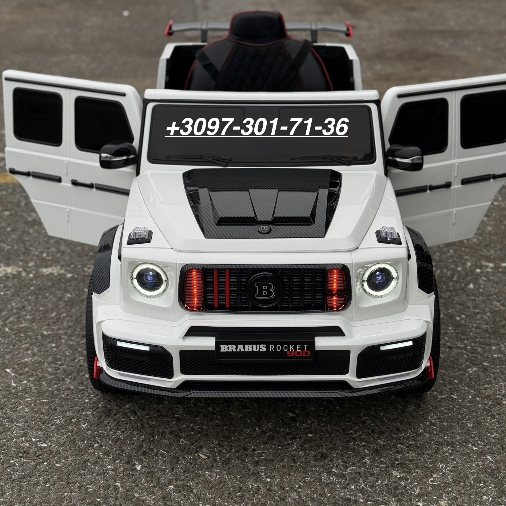 Детский электромобиль Mercedes Brabus M6257EBLR-1 белый
