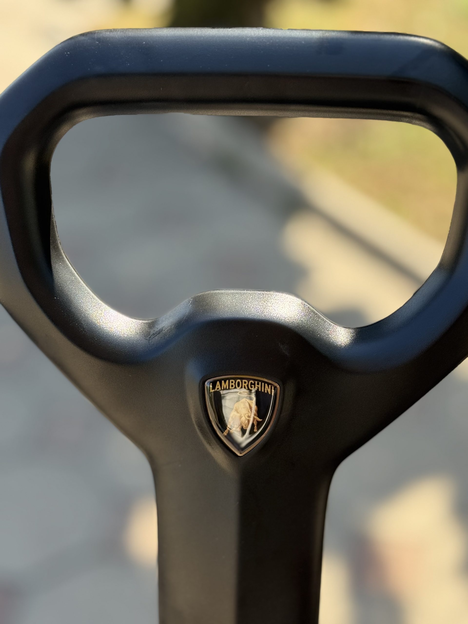 Толокар – каталка Lamborghini M 5777 с родительской ручкой синий